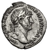Denarius - Hadrian P M TR P COS III LIBERAL AVG III obverse image