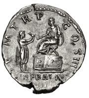 Denarius - Hadrian P M TR P COS III LIBERAL AVG III, Rome, 120-121 reverse image