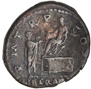 Denarius - Hadrian P M TR P COS III LIBERAL AVG III, Rome, 120-121 reverse image