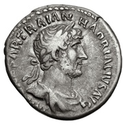 Denarius - Hadrian P M TR P COS III LIBERAL AVG III obverse image