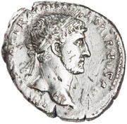 Denarius - Hadrian P M TR P COS III LIBERAL AVG III; Liberalitas obverse image