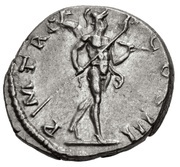 Denarius - Hadrian P M TR P COS III; Mars, Rome, 120-121 reverse image
