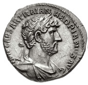 Denarius - Hadrian P M TR P COS III LIB PVB; Libertas obverse image