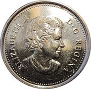 25 Cents - Elizabeth II Christmas obverse image