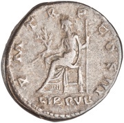 Denarius - Hadrian P M TR P COS III LIB PVB; Libertas, Rome, 120-121 reverse image