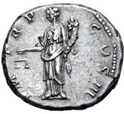 Denarius - Hadrian P M TR P COS III; Aequitas and Moneta, Rome, 120-121 reverse image