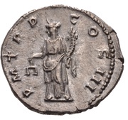 Denarius - Hadrian P M TR P COS III; Aequitas and Moneta, Rome, 120-121 reverse image