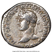 Denarius - Hadrian P M TR P COS III; Fortuna obverse image