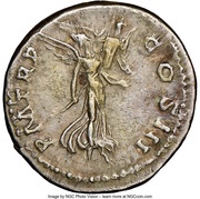Denarius - Hadrian P M TR P COS III; Victory, Rome, 120-121 reverse image