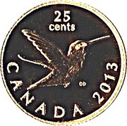 25 Cents - Elizabeth II Hummingbird reverse image
