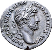 Denarius - Hadrian P M TR P COS III, Rome, 121-123 obverse image