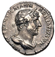 Denarius - Hadrian P M TR P COS III obverse image