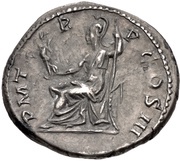Denarius - Hadrian P M TR P COS III; Roma, Rome, 121-123 reverse image