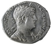 Denarius - Hadrian P M TR P COS III CONCORD; Concordia and Spes obverse image