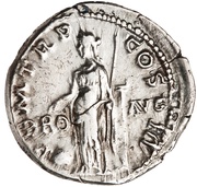 Denarius - Hadrian P M TR P COS III PRO AVG; Providentia, Rome, 121-123 reverse image