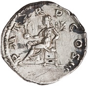 Denarius - Hadrian P M TR P COS III; Pax, Rome, 121-123 reverse image