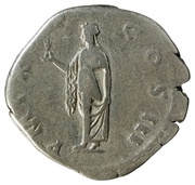 Denarius - Hadrian P M TR P COS III; Spes, Rome, 121-123 reverse image