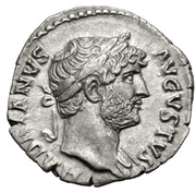 Denarius - Hadrian COS III; Spes obverse image