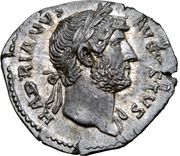 Denarius - Hadrian COS III; Roma obverse image