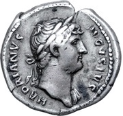 Denarius - Hadrian COS III; Genius obverse image