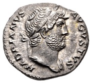 Denarius - Hadrian COS III; Diana obverse image
