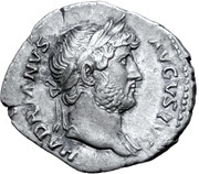 Denarius - Hadrian COS III; Hercules obverse image