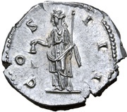 Denarius - Hadrian COS III; Libertas, Rome, 124-127 reverse image