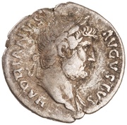 Denarius - Hadrian COS III; Neptune obverse image