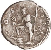 Denarius - Hadrian COS III; Neptune, Rome, 125-127 reverse image