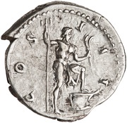 Denarius - Hadrian COS III; Neptune, Rome, 125-127 reverse image