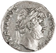Denarius - Hadrian COS III obverse image