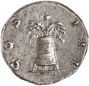 Denarius - Hadrian COS III, Rome, 125-127 reverse image