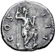 Denarius - Hadrian COS III; Virtus, Rome, 126-127 reverse image