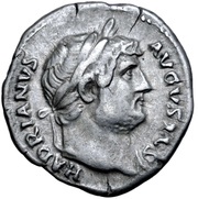 Denarius - Hadrian COS III obverse image