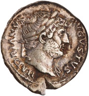 Denarius - Hadrian COS III; Virtus obverse image