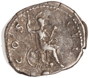 Denarius - Hadrian COS III •; Virtus, Rome, 126-127 reverse image