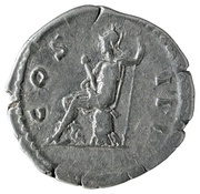 Denarius - Hadrian COS III; Virtus, Rome, 126-127 reverse image
