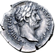 Denarius - Hadrian COS III; Annona obverse image