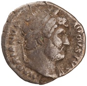 Denarius - Hadrian COS III; Pudicitia obverse image