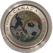 25 Cents - Elizabeth II 2014 FIFA World Cup reverse image