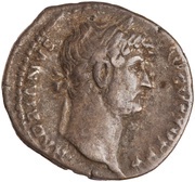 Denarius - Hadrian COS III; Virtus obverse image