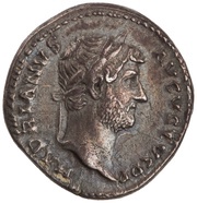 Denarius - Hadrian COS III obverse image