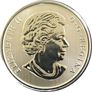 25 Cents - Elizabeth II The Scarlet Tanager obverse image