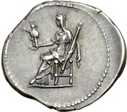 Denarius - Sabina Vesta, Rome, 128-129 reverse image