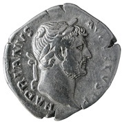 Denarius - Hadrian COS III FORT RED; Fortuna obverse image
