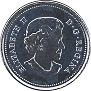 25 Cents - Elizabeth II Canadian Flag obverse image