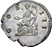 Denarius - Hadrian COS III; Concordia, Rome, 128-130 reverse image