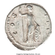 Denarius - Hadrian COS III; Minerva, Rome, 128-130 reverse image