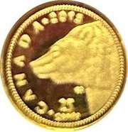 25 Cents - Elizabeth II Grizzly Bear, Canada, 2015 reverse image