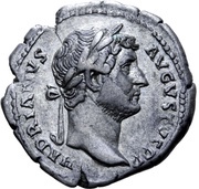 Denarius - Hadrian COS III; Victory obverse image